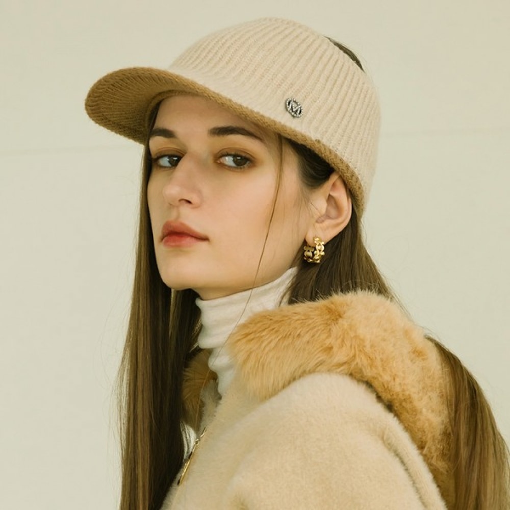 (マックス・カルティッジョ) Mビーズオープンニット帽 (マックス・カルティッジョ) Mビーズオープンニット帽