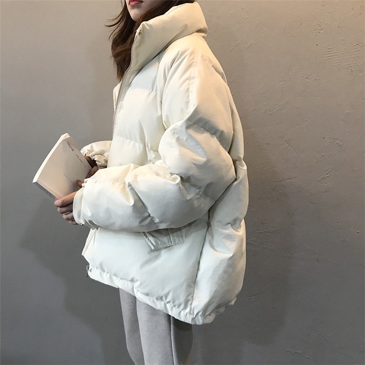 甘い 初恋の感じ ヤングスタイル コットン ゆったりする 暖かい 厚手 コート