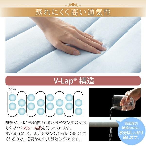 敷きパッド クィーン単品 高通気V-LAP パッド 洗える ベッドパッド 生地コットン100% ズレ防止バンド 日本製 敷きパッド単品 敷きパッド クィーン単品 高通気V-LAP パッド 洗える ベッドパッド 生地コットン100% ズレ防止バンド 日本製 敷きパッド単品