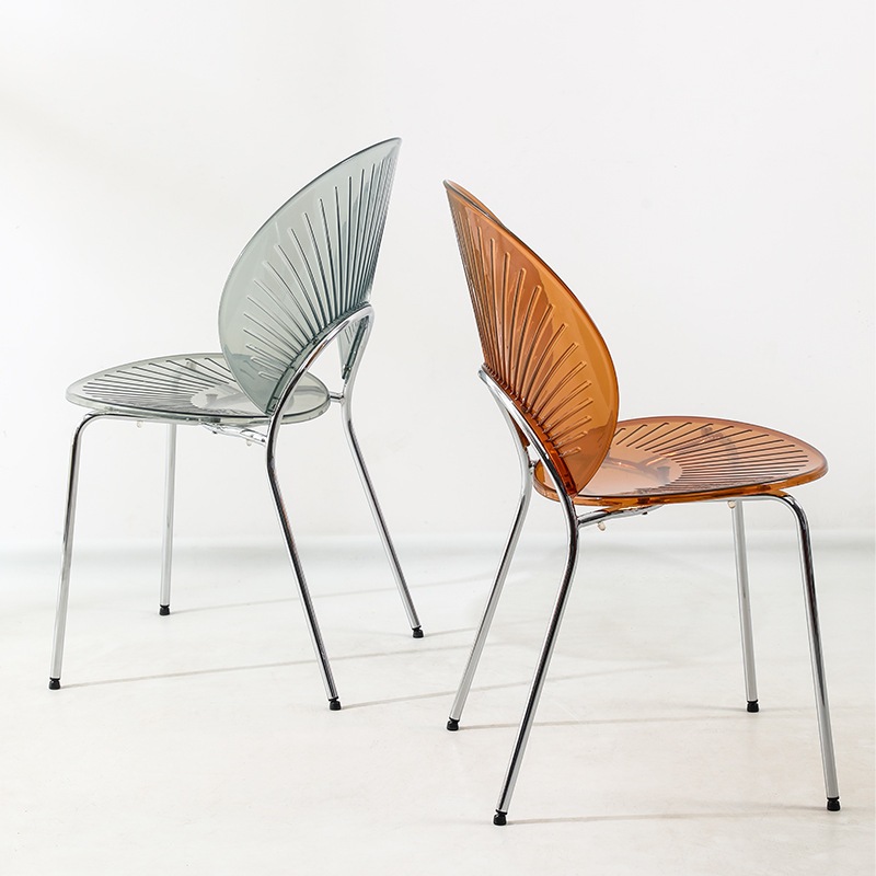 ダイニング チェア シェル 型 貝殻 クリア 透明 ユニーク インテリア 椅子 エレガント 背もたれ フッドパッド 付き アンバー ホワイト ダイニング チェア シェル 型 貝殻 クリア 透明 ユニーク インテリア 椅子 エレガント 背もたれ フッドパッド 付き アンバー ホワイト