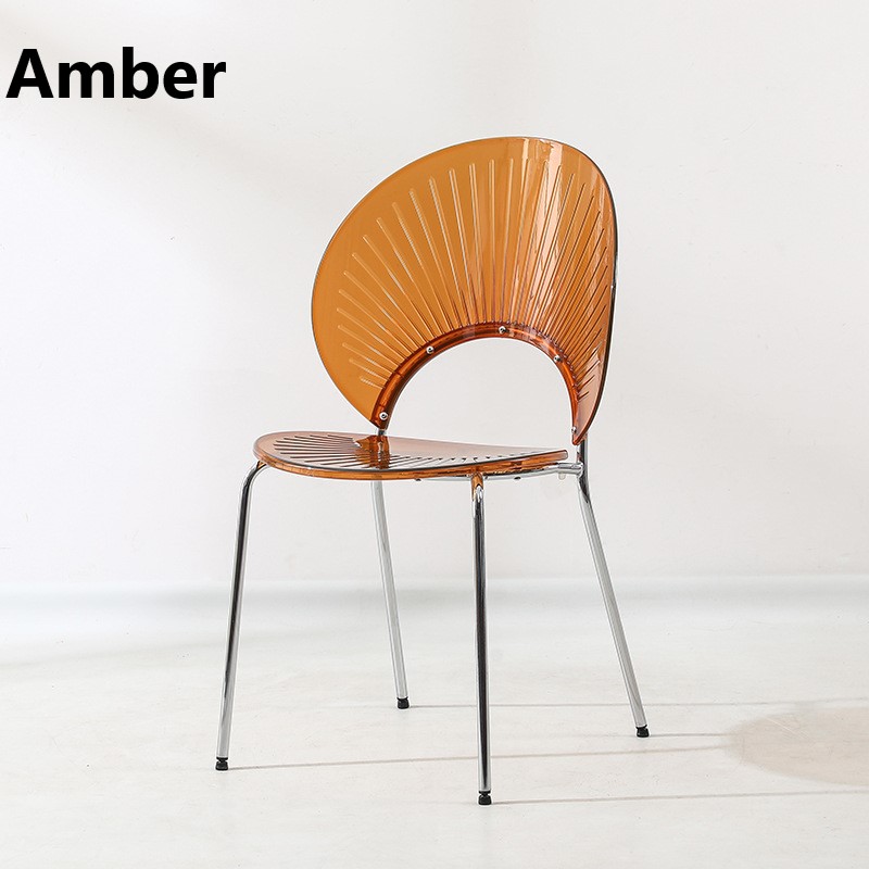 ダイニング チェア シェル 型 貝殻 クリア 透明 ユニーク インテリア 椅子 エレガント 背もたれ フッドパッド 付き アンバー ホワイト ダイニング チェア シェル 型 貝殻 クリア 透明 ユニーク インテリア 椅子 エレガント 背もたれ フッドパッド 付き アンバー ホワイト