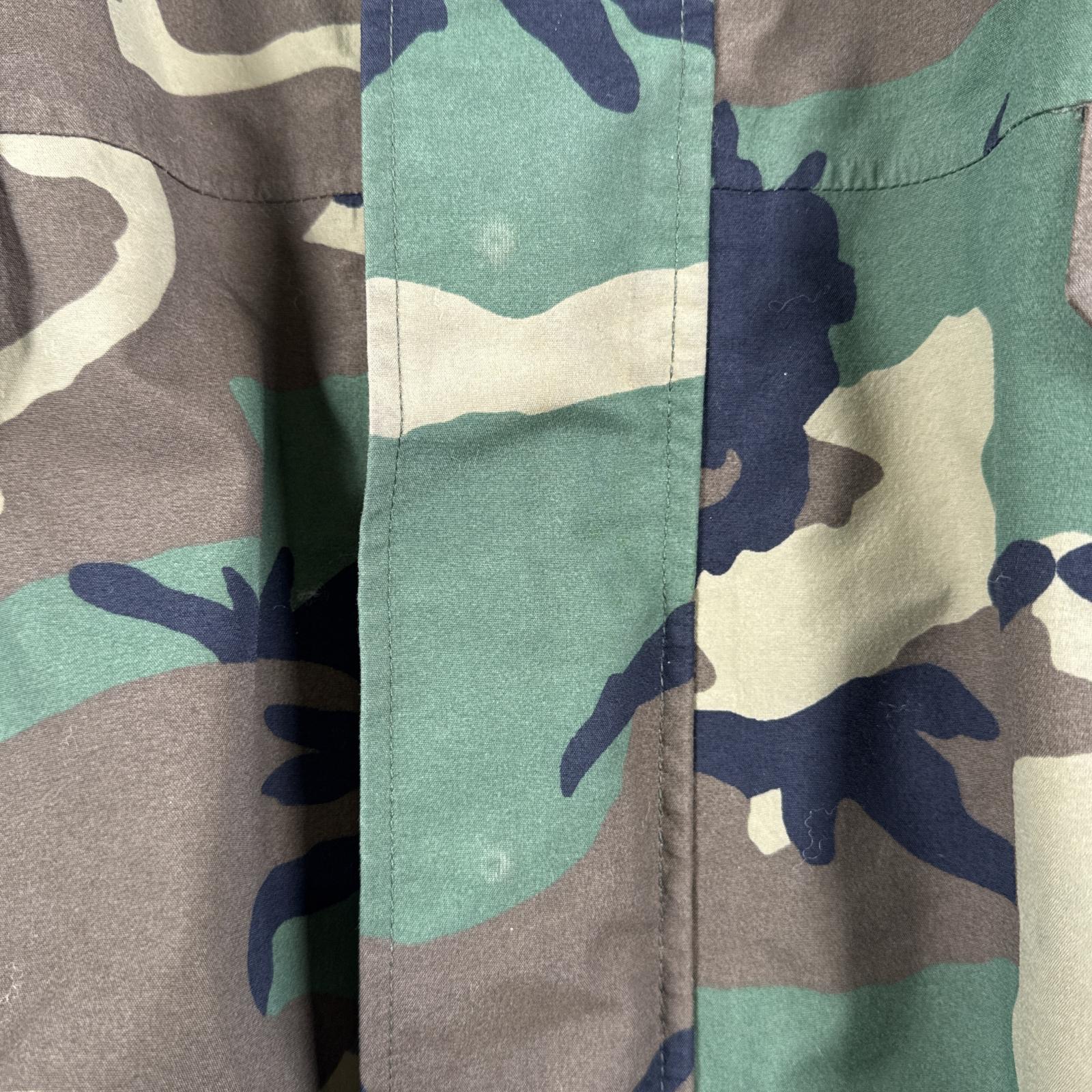 古着 90s/90年代 ヴィンテージ ミリタリージャケット ECWCS GORE-TEX ウッドランドカモ ゴアテックスパーカー 米軍 実物 Xlarge long メンズ