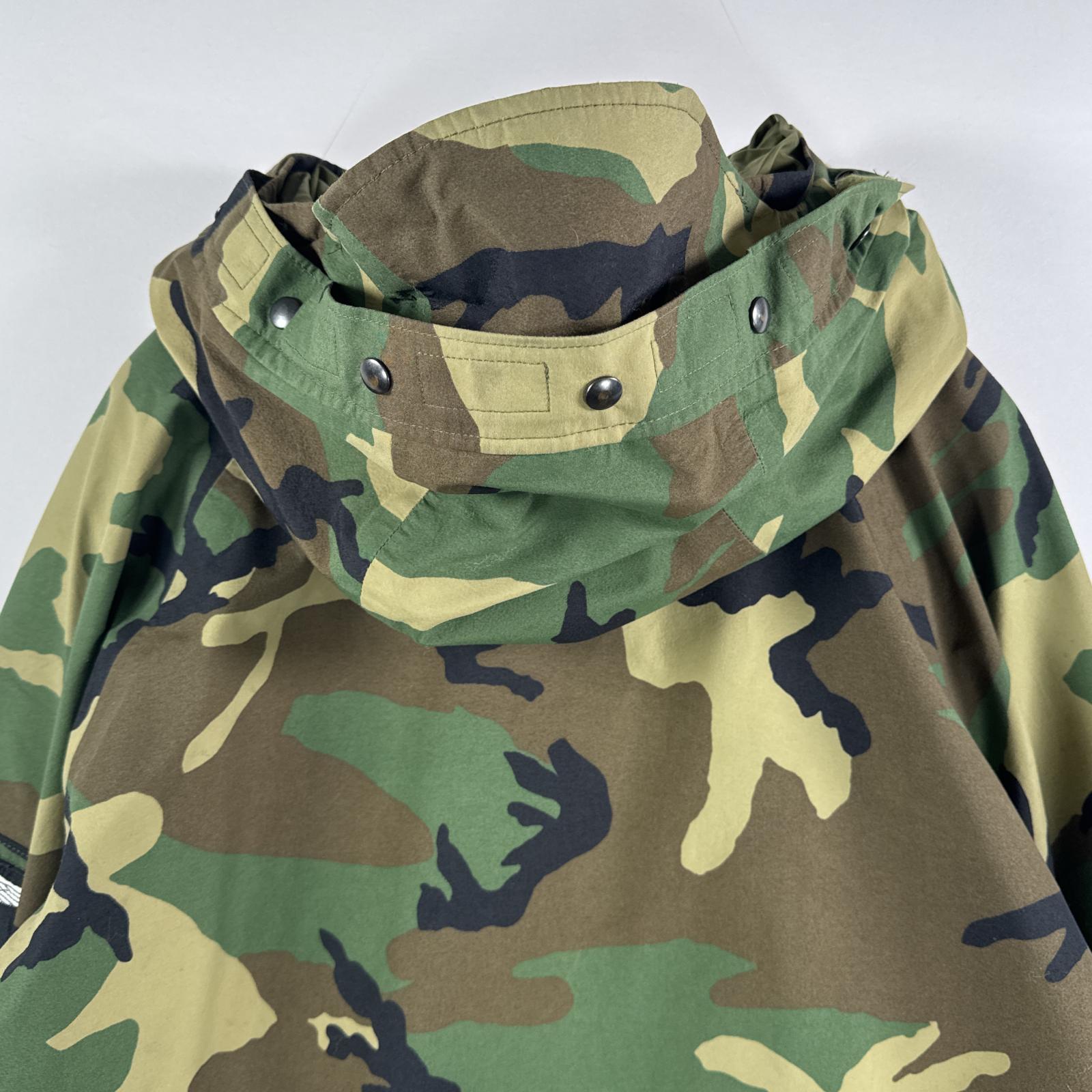 古着 90s/90年代 ヴィンテージ ミリタリージャケット ECWCS GORE-TEX ウッドランドカモ ゴアテックスパーカー 米軍 実物 Xlarge long メンズ