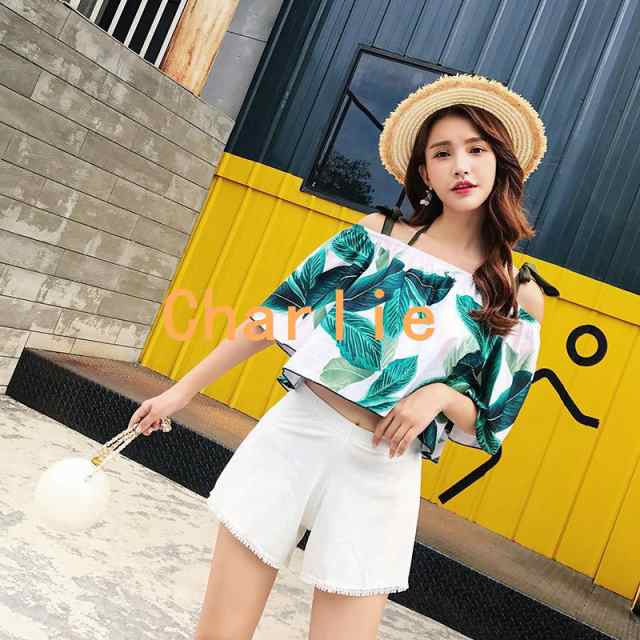 水着 レディース 20代 30代 40代 50代 ママ 体型カバー タンキニ ショートパンツ Tシャツ ラッシュガード 4点セット