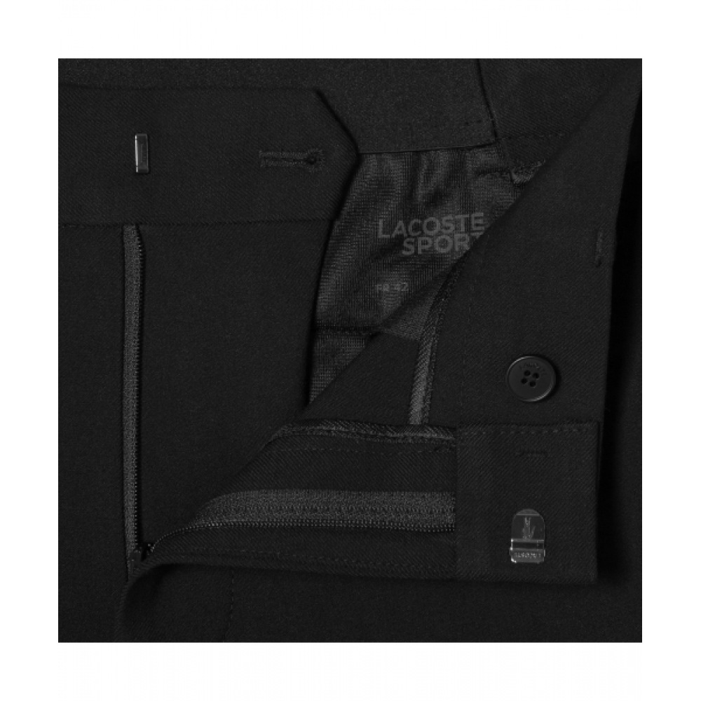 LACOSTE メンズウィンターパンツ [ブラック]