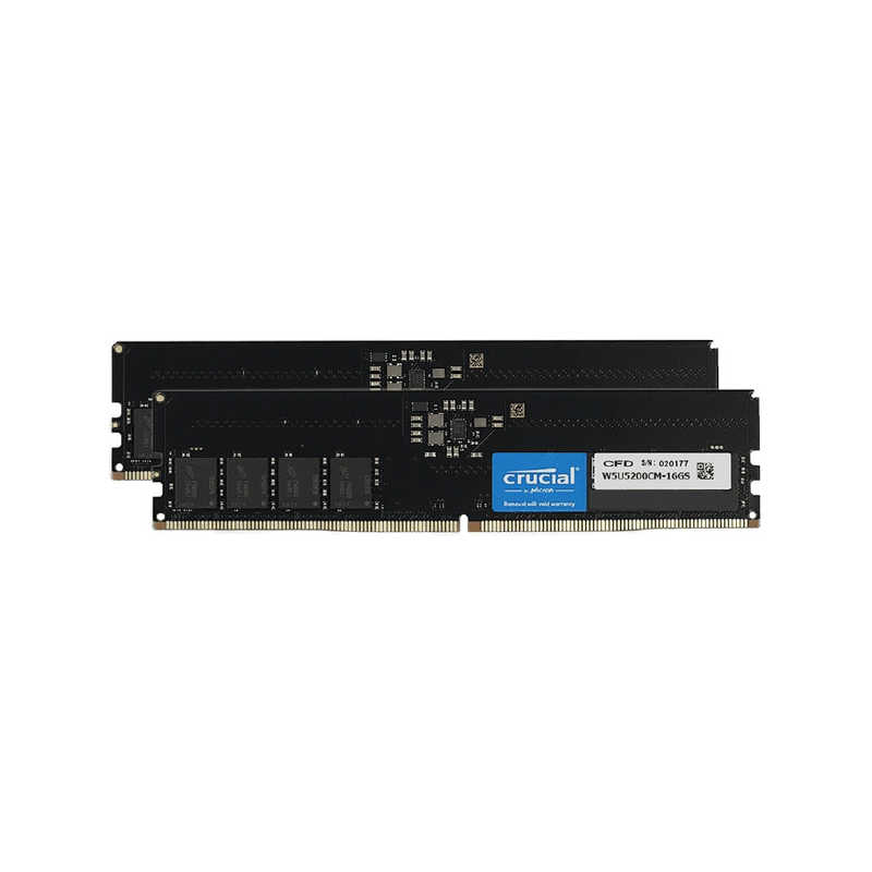 CFD　増設用メモリ CFD Selection DDR5-5200 デスクトップ用メモリ[DIMM DDR5 /16GB /2枚]　W5U5200CM-16GS
