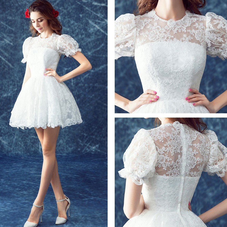 ミニドレス 白 花嫁 ウェディングミニドレス半袖 安い ウェディングドレス 披露宴 プリンセス 結婚 ミニドレス 白 花嫁 ウェディングミニドレス半袖 安い ウェディングドレス 披露宴 プリンセス 結婚
