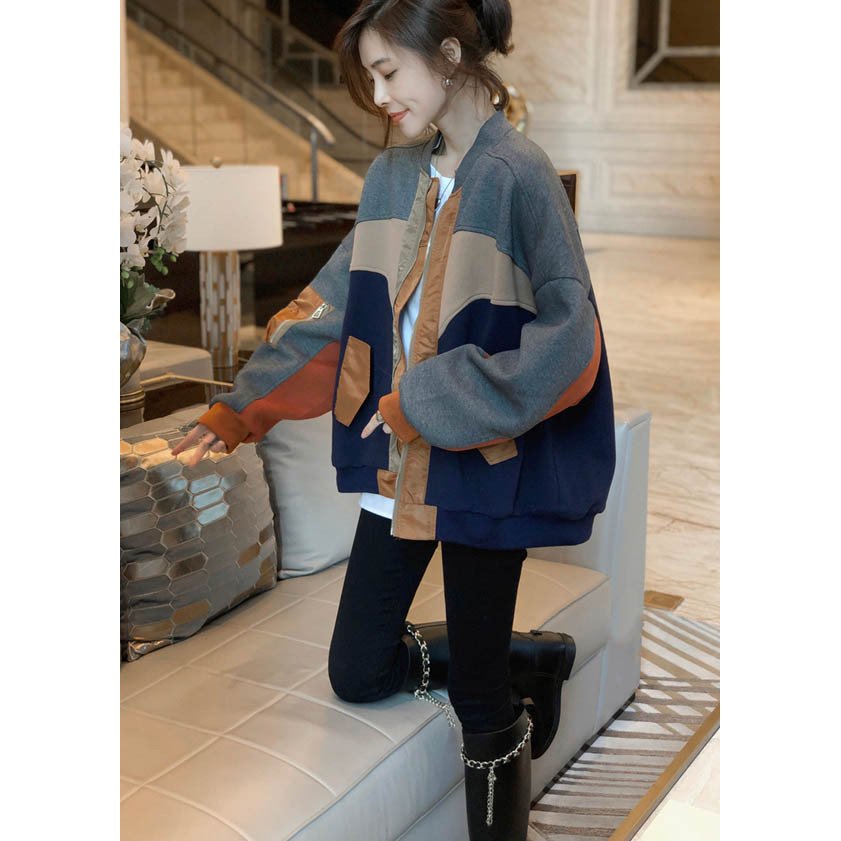 ジャケット ファスナー 配色 切り替え ポケット レディース アウター ジャケット ファスナー 配色 切り替え ポケット レディース アウター