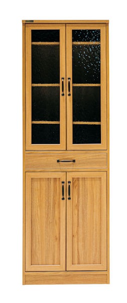 ナチュラルテイストが魅力的 食器棚（幅６０ｃｍ）キッチン 収納 カップボード（853）