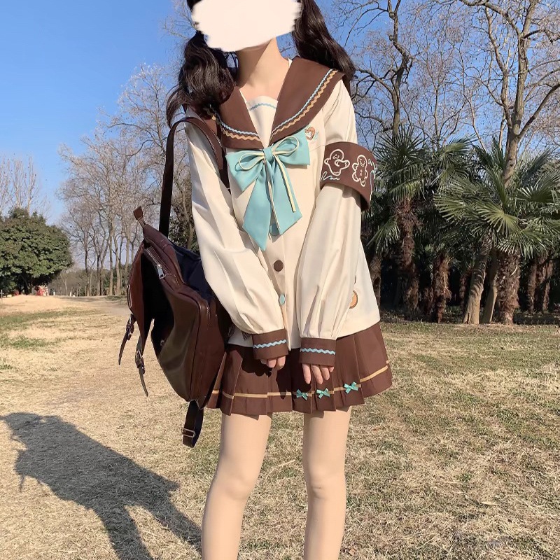 ロリータ正規品正規版jkユニフォームセーラー服日系学生制服かわいい海軍襟2点セットスカート ロリータ正規品正規版jkユニフォームセーラー服日系学生制服かわいい海軍襟2点セットスカート