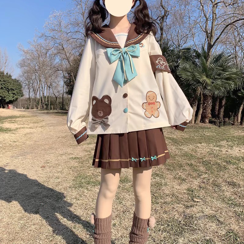 ロリータ正規品正規版jkユニフォームセーラー服日系学生制服かわいい海軍襟2点セットスカート ロリータ正規品正規版jkユニフォームセーラー服日系学生制服かわいい海軍襟2点セットスカート