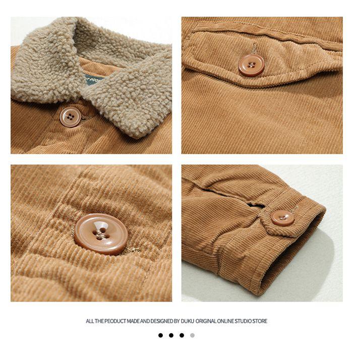 ボアジャケット コーデュロイ ジャケット メンズ 大きいサイズ コート ゆったり 裏起毛 ボア ブルゾン 冬服 秋冬 防寒 40代 50代 60代 ファッション