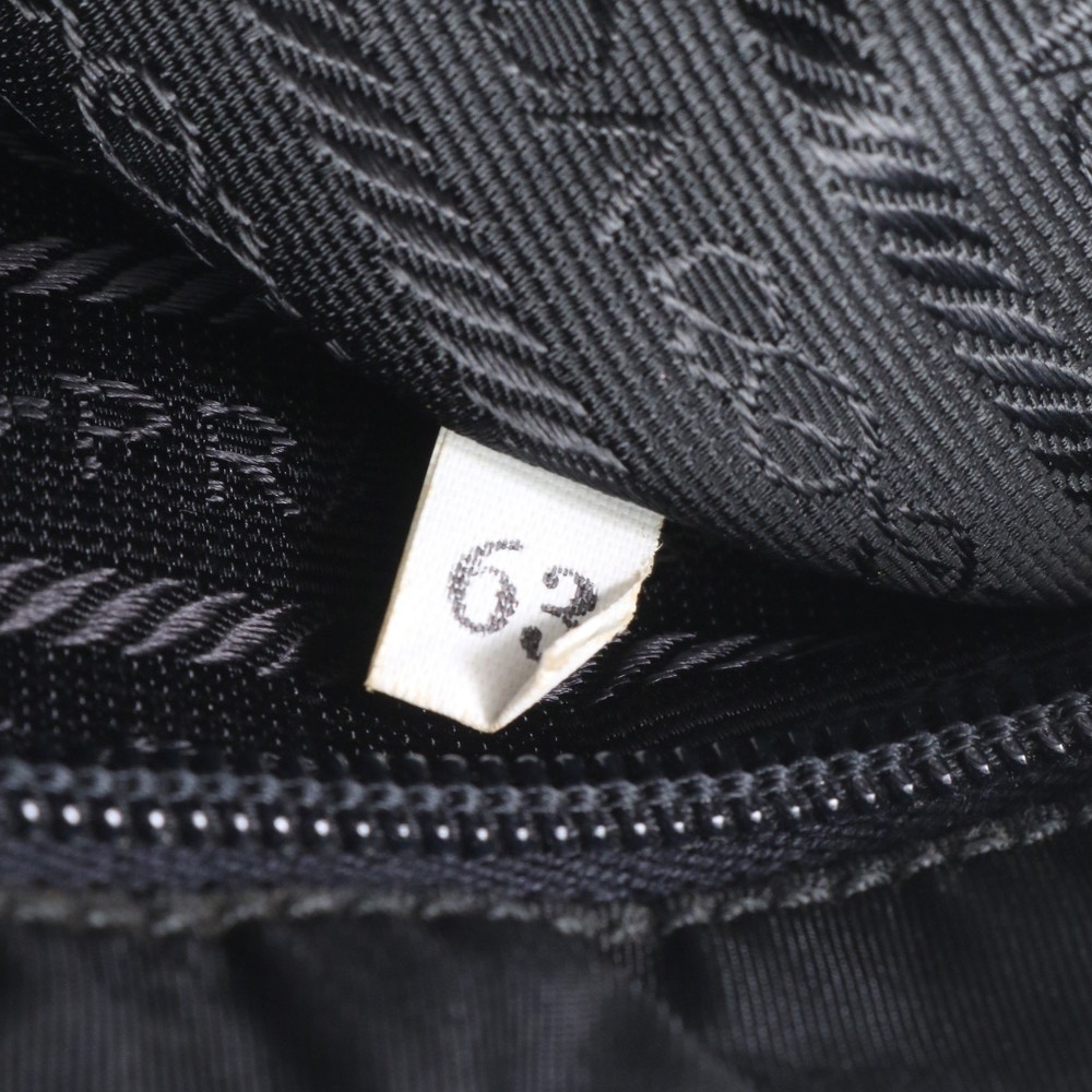 美品 レザー×ナイロン ショルダーバッグ 肩掛け トート ハンド ブラック 黒 レディース RUE CQ20-7 中古