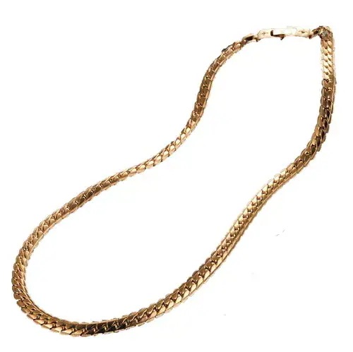 ペレバレンチノ　天然ダイヤヘリンボーン磁気ネックレス（シルバー　L）