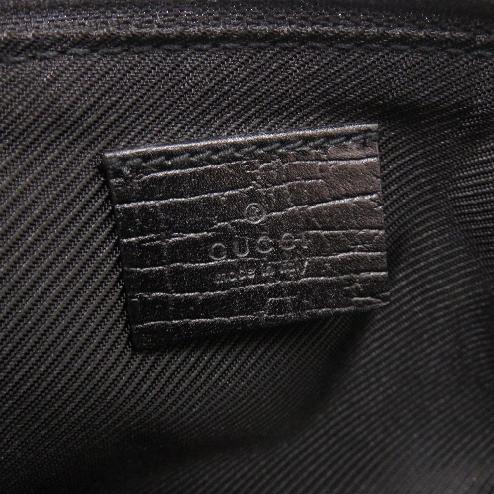 美品 アクセサリーポーチ 07198 ハンドバッグ GGキャンバス ブラック 0760【中古】 レディース 美品 アクセサリーポーチ 07198 ハンドバッグ GGキャンバス ブラック 0760【中古】 レディース