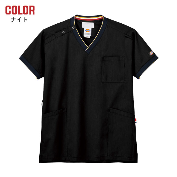 ディッキーズ スクラブ 男女兼用 白衣 手術衣 医療用 看護師 病院 クリニック 歯科衛生士 獣医 動物病院 整骨院 リハビリ 介護 理学療法士 チームスクラブ /fo-7084sc