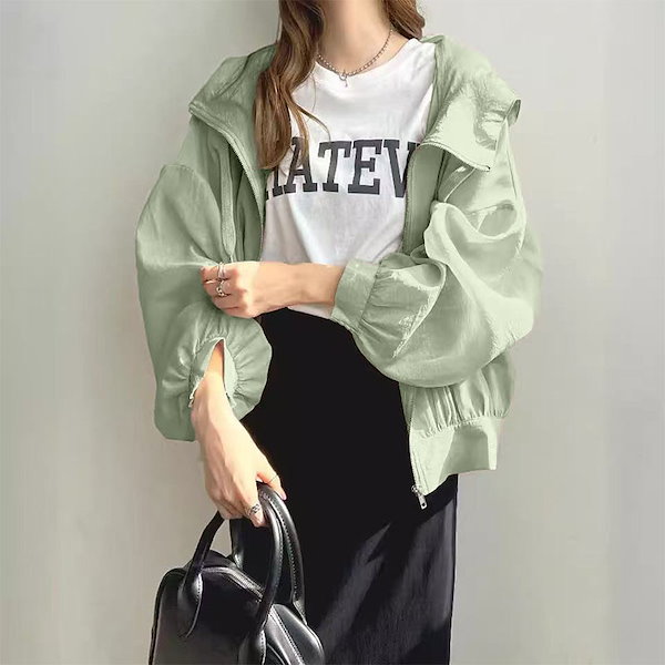 Qoo10] シアー パーカー レディース 夏 シアー