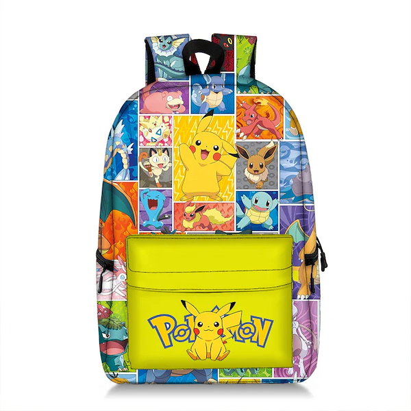 Qoo10] ピカチュウ学生スクールバッグポケモンリュ