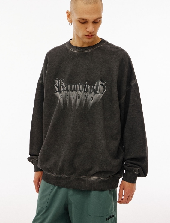 1993studio] Recording Studio Pigment Sweatshirt トレーナー
