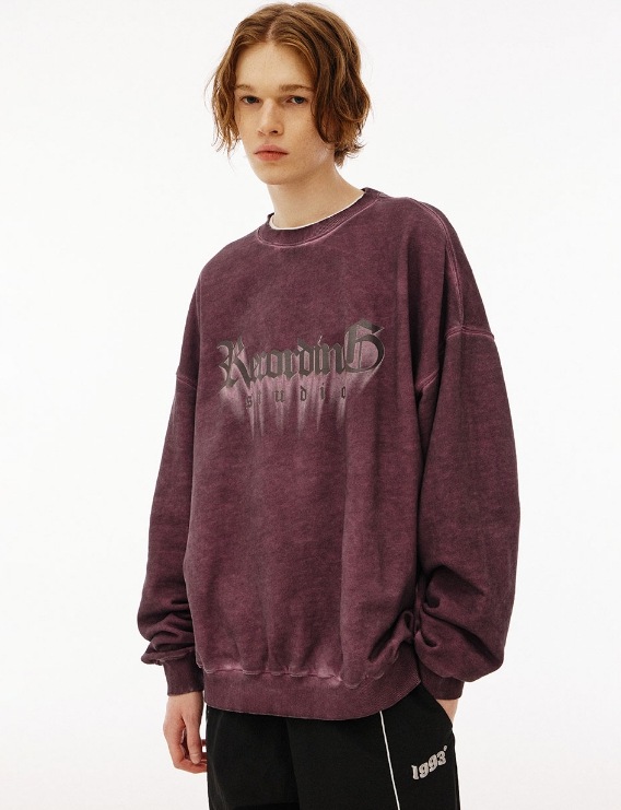 [1993studio] Recording Studio Pigment Sweatshirt