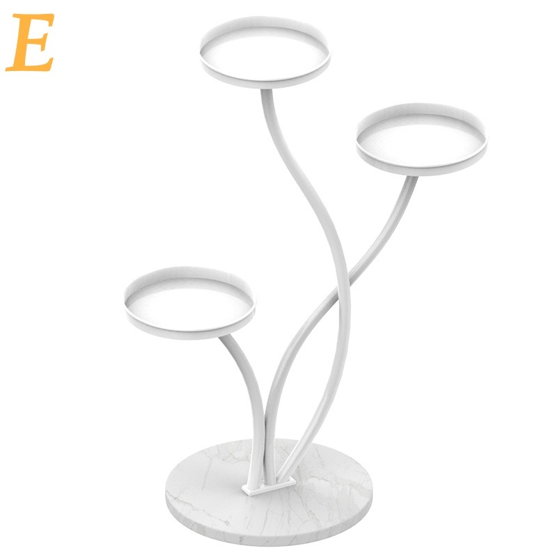 小物や植木鉢などを飾るフラワースタンド 3テーブル プリザーブドフラワー モダン 北欧 棚 インテリア おしゃれ ブラック ホワイト ゴールド