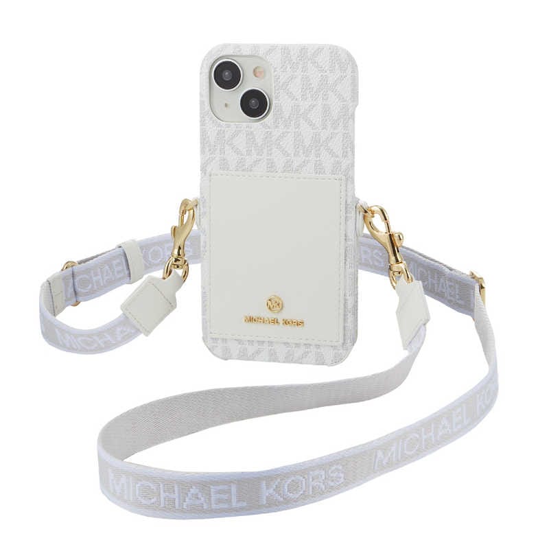 マイケルコース Wrap Case Pocket with Strap iPhone 15 MICHAEL
