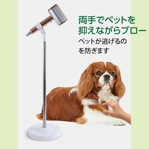 業務用 ペットドライヤー 相応しい スタンドセット 犬用ドライヤー 無段階 トリミング