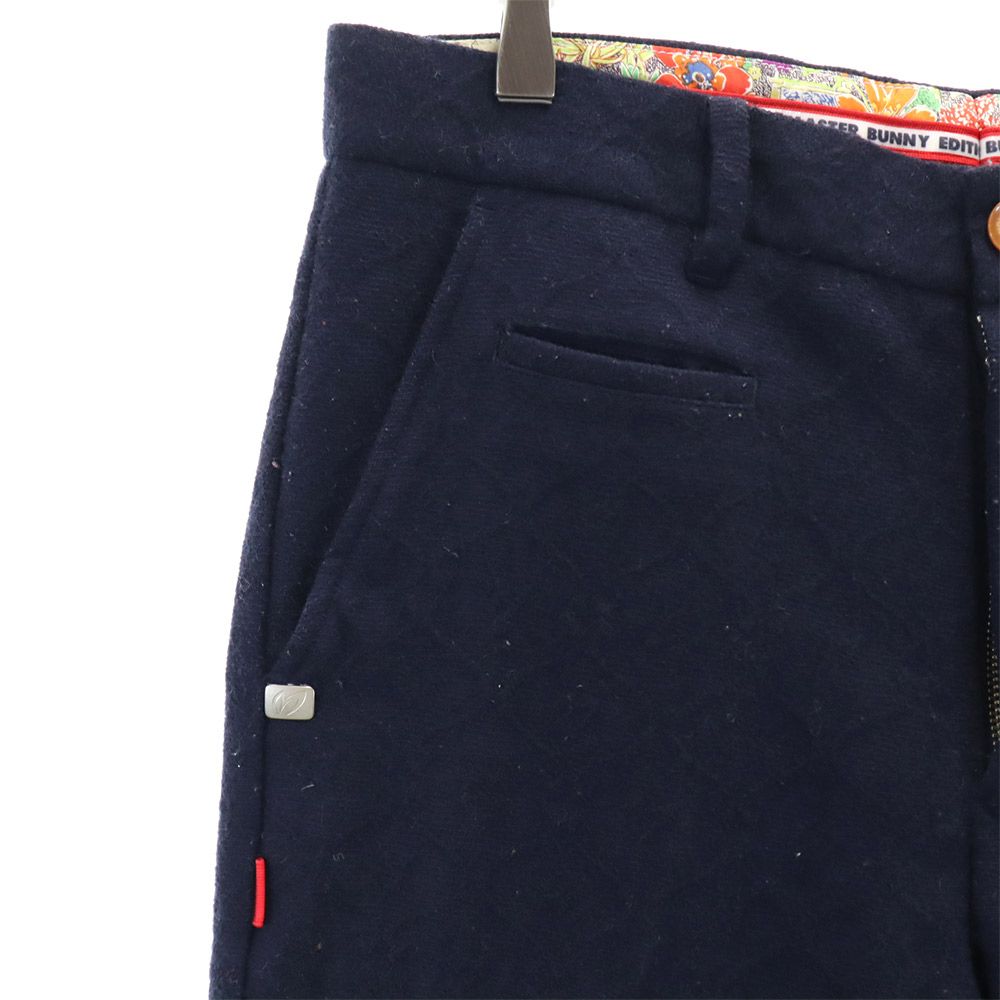 ウールブレンド ゴルフ パンツ 4 ネイビー メンズ