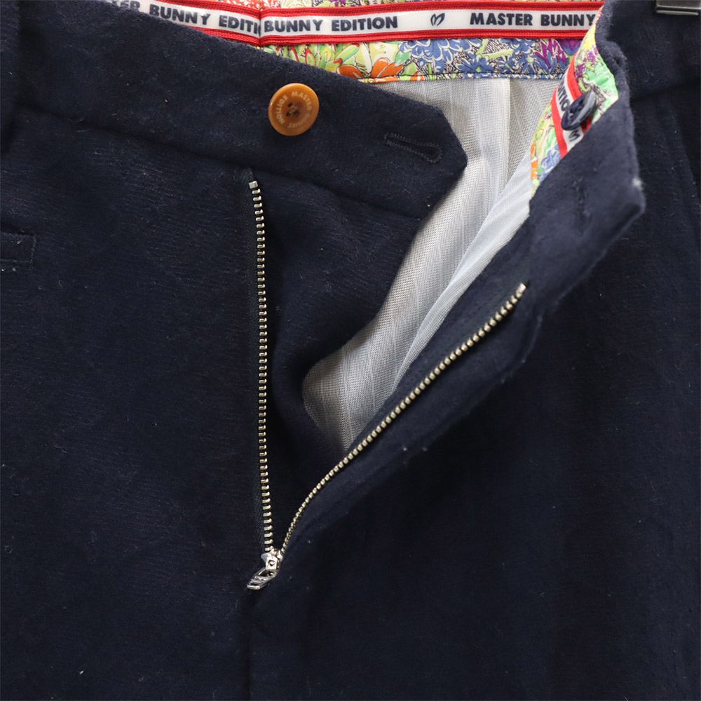 ウールブレンド ゴルフ パンツ 4 ネイビー メンズ