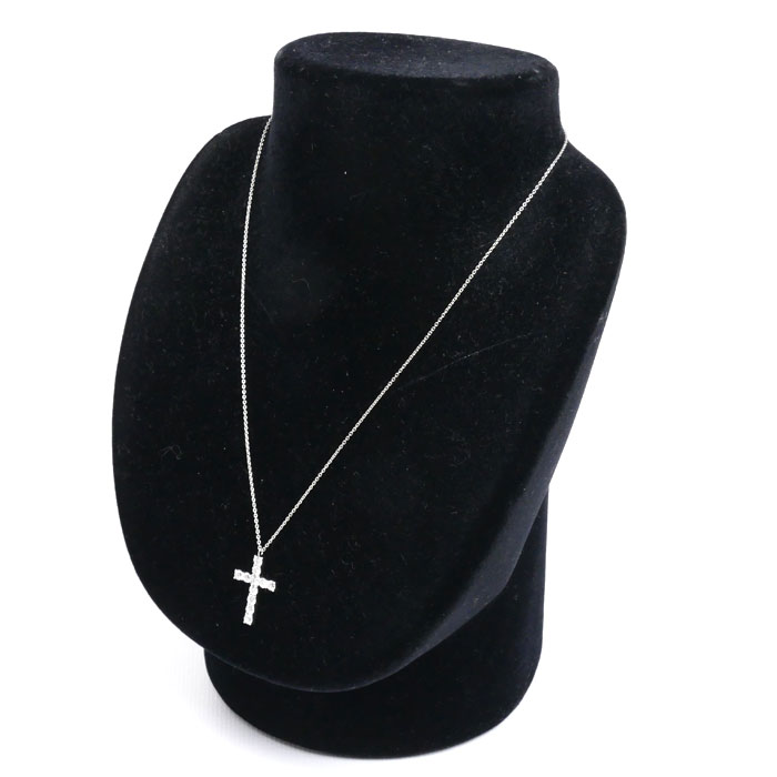 Vendome Aoyama ヴァンドーム青山 Pt900/850 クロス ダイヤ ネックレス