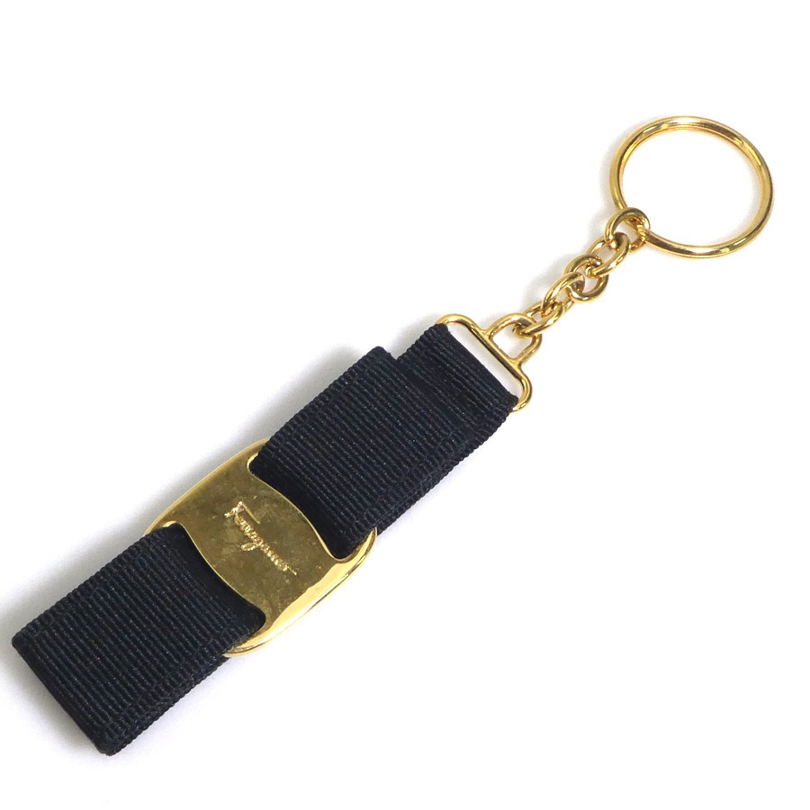 サルヴァトーレフェラガモ Salvatore Ferragamo キーリング キーホルダー ヴァラリボン キャンバス/メタル ブラック/ゴールド レディース e60050a サルヴァトーレフェラガモ Salvatore Ferragamo キーリング キーホルダー ヴァラリボン キャンバス/メタル ブラック/ゴールド レディース e60050a