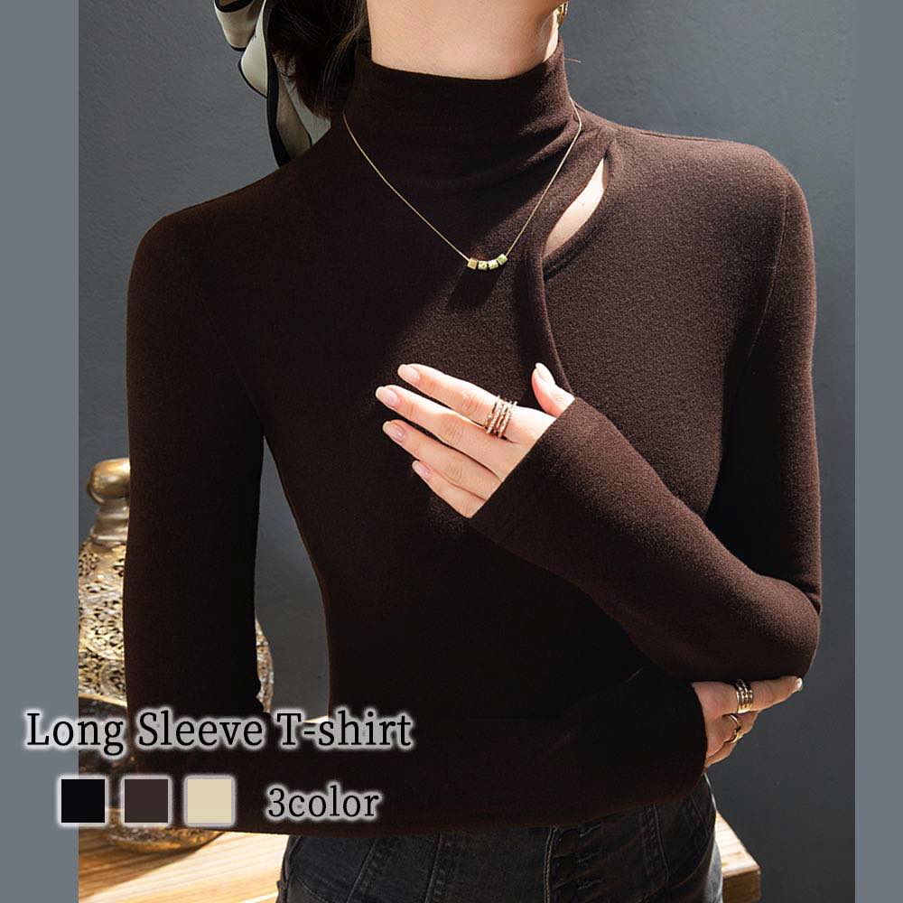 Tシャツ レディース ロングスリーブTシャツ カットソー コーデ 暖かい おしゃれ カジュアル トレーナー ロゴ ゆったり 長袖 春 綿 キャンバー ブラウス かわいい 秋 冬 ブラック Vネック ブ