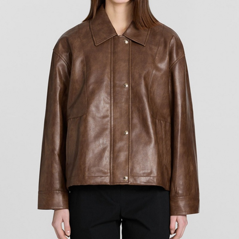 [シューミス] エコレザーカラージャンパー_SWWJPP11020