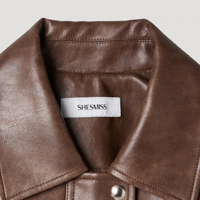 [シューミス] エコレザーカラージャンパー_SWWJPP11020