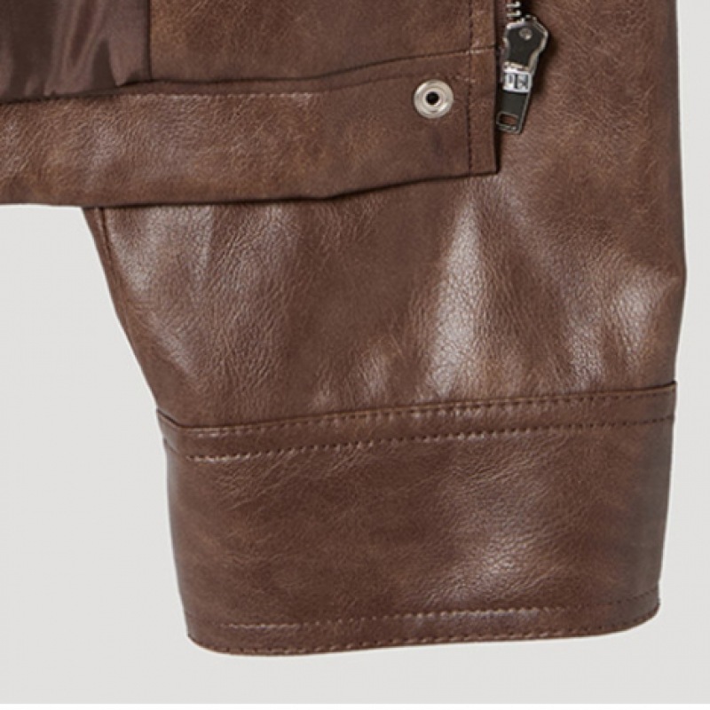 [シューミス] エコレザーカラージャンパー_SWWJPP11020