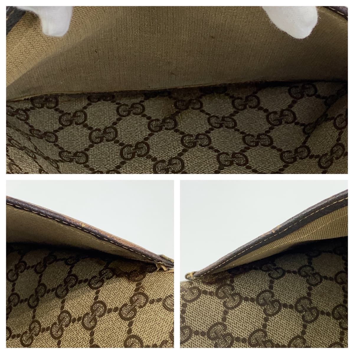 ヴィンテージ オールドグッチ シェリーライン ベージュ マルチカラー GGスプリームキャンバス 39 02 003 トートバッグ ショルダーバッグ メンズ 407099