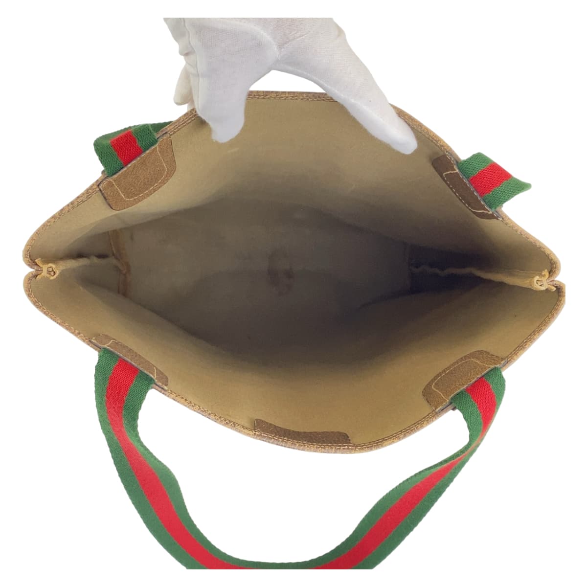 ヴィンテージ オールドグッチ シェリーライン ベージュ マルチカラー GGスプリームキャンバス 39 02 003 トートバッグ ショルダーバッグ メンズ 407099