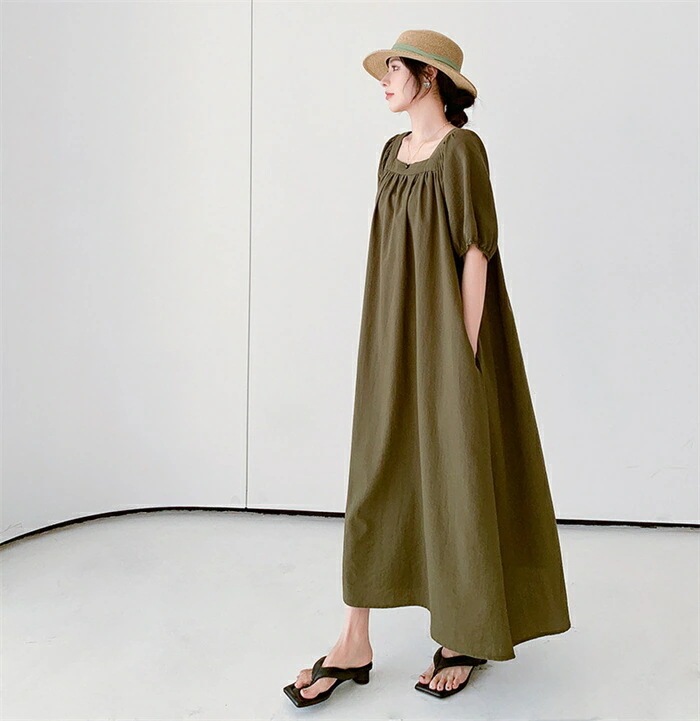 【20点セット】ロングワンピース 綿麻風 レディース 夏 ボリューム袖 ワンピース 半袖 スクエアネック ワンピース 大きいサイズ リネン コットン リゾート ワンピース ゆったり 大きいサイズ 爽や 【20点セット】ロングワンピース 綿麻風 レディース 夏 ボリューム袖 ワンピース 半袖 スクエアネック ワンピース 大きいサイズ リネン コットン リゾート ワンピース ゆったり 大きいサイズ 爽や