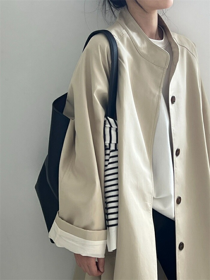 トレンチコート レディース アウター 春 秋 スタンドカラー コート 無地 長袖 ライトアウター ロングジャケット 立ち襟 大きいサイズ おしゃれ リクルート フォーマル ビジネス オフィス セレモニ トレンチコート レディース アウター 春 秋 スタンドカラー コート 無地 長袖 ライトアウター ロングジャケット 立ち襟 大きいサイズ おしゃれ リクルート フォーマル ビジネス オフィス セレモニ