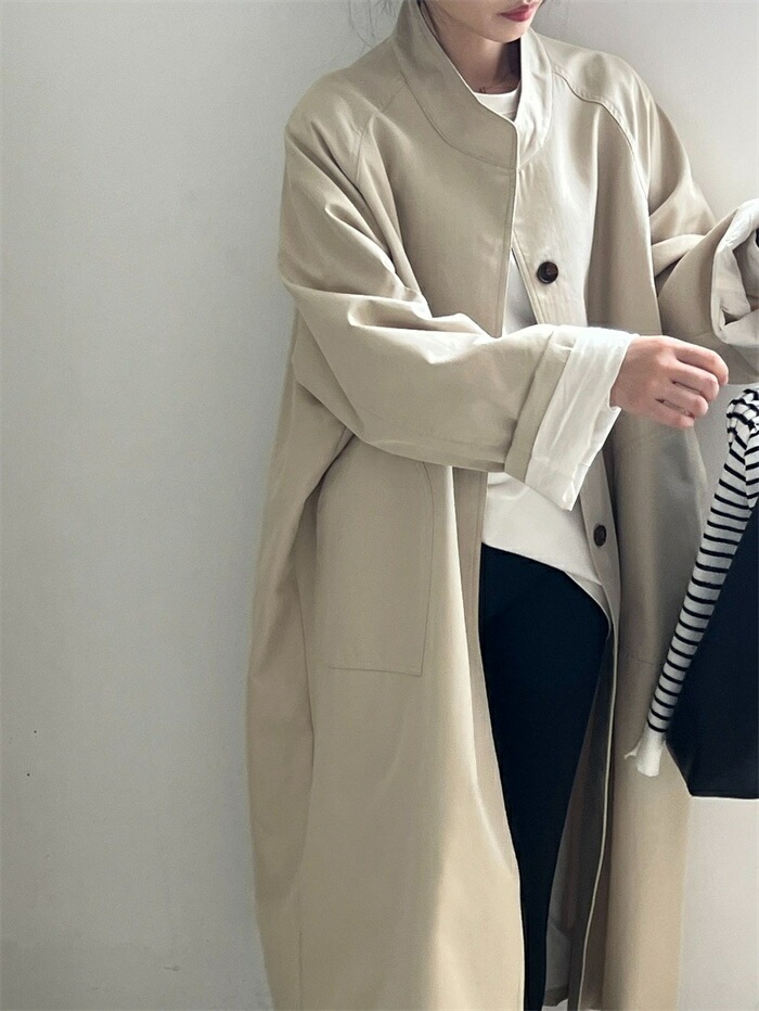 トレンチコート レディース アウター 春 秋 スタンドカラー コート 無地 長袖 ライトアウター ロングジャケット 立ち襟 大きいサイズ おしゃれ リクルート フォーマル ビジネス オフィス セレモニ トレンチコート レディース アウター 春 秋 スタンドカラー コート 無地 長袖 ライトアウター ロングジャケット 立ち襟 大きいサイズ おしゃれ リクルート フォーマル ビジネス オフィス セレモニ