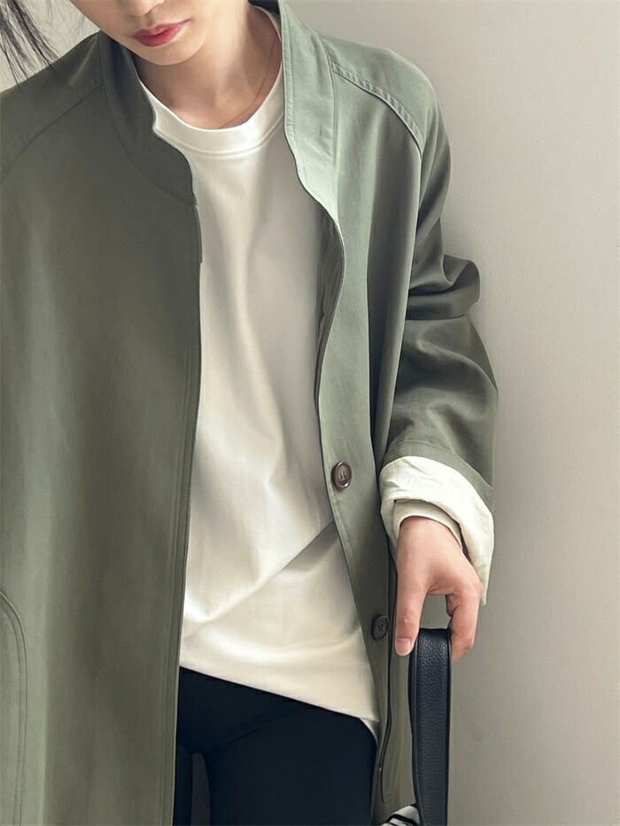 トレンチコート レディース アウター 春 秋 スタンドカラー コート 無地 長袖 ライトアウター ロングジャケット 立ち襟 大きいサイズ おしゃれ リクルート フォーマル ビジネス オフィス セレモニ トレンチコート レディース アウター 春 秋 スタンドカラー コート 無地 長袖 ライトアウター ロングジャケット 立ち襟 大きいサイズ おしゃれ リクルート フォーマル ビジネス オフィス セレモニ