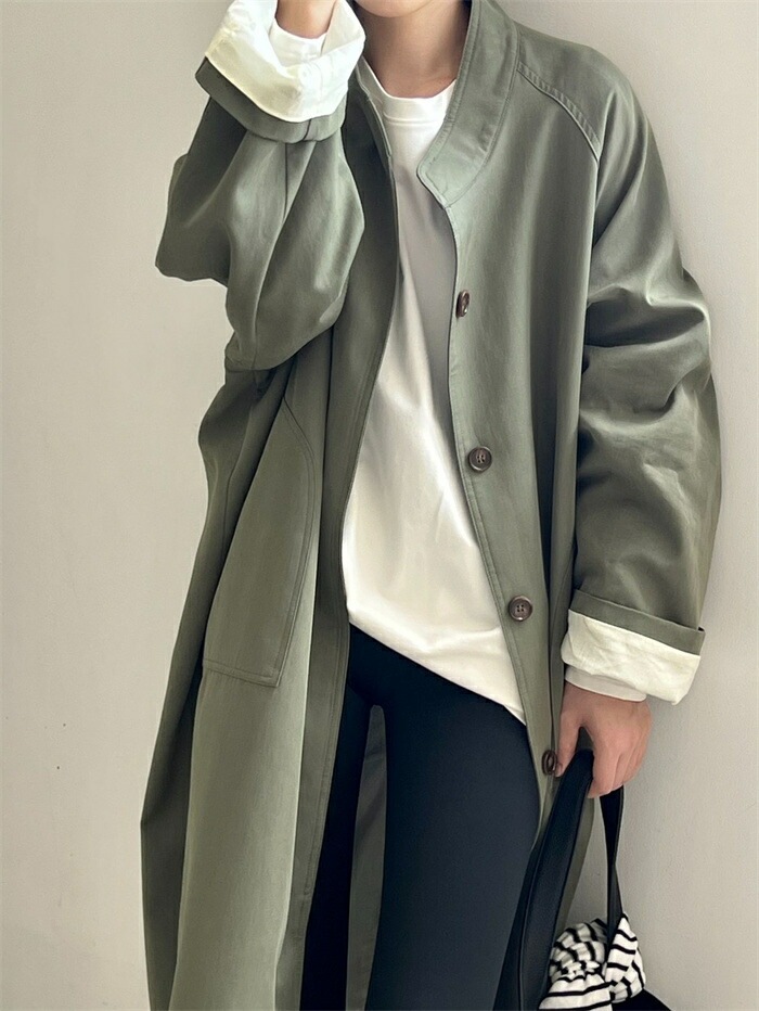 トレンチコート レディース アウター 春 秋 スタンドカラー コート 無地 長袖 ライトアウター ロングジャケット 立ち襟 大きいサイズ おしゃれ リクルート フォーマル ビジネス オフィス セレモニ トレンチコート レディース アウター 春 秋 スタンドカラー コート 無地 長袖 ライトアウター ロングジャケット 立ち襟 大きいサイズ おしゃれ リクルート フォーマル ビジネス オフィス セレモニ