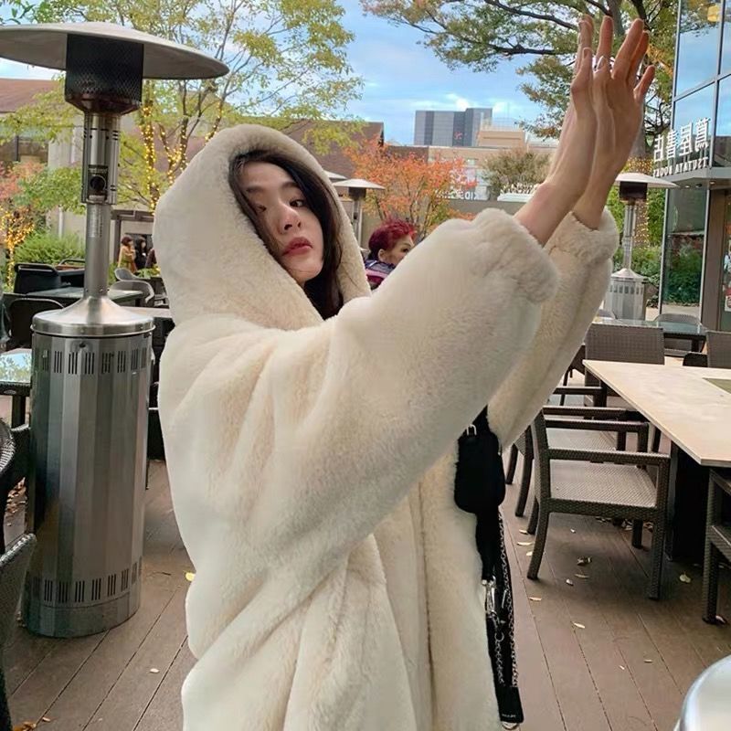 秋冬ニューデザインゆったりお肌に優しい裏起毛 厚手フード付き ラムズウールマウンテンパーカー 秋冬ニューデザインゆったりお肌に優しい裏起毛 厚手フード付き ラムズウールマウンテンパーカー