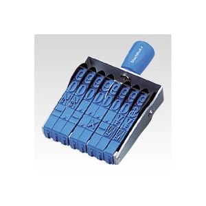 シヤチハタ 回転ゴム印エルゴグリップ 欧文8連(明朝体) CF-80M 1個 シヤチハタ 回転ゴム印エルゴグリップ 欧文8連(明朝体) CF-80M 1個