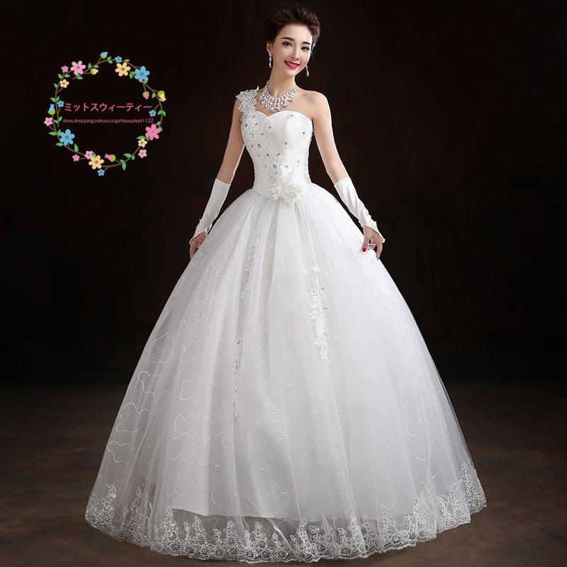 高品質 ウェディングドレス 結婚式  気質 花嫁 豪華 ドレス 二次会 B160