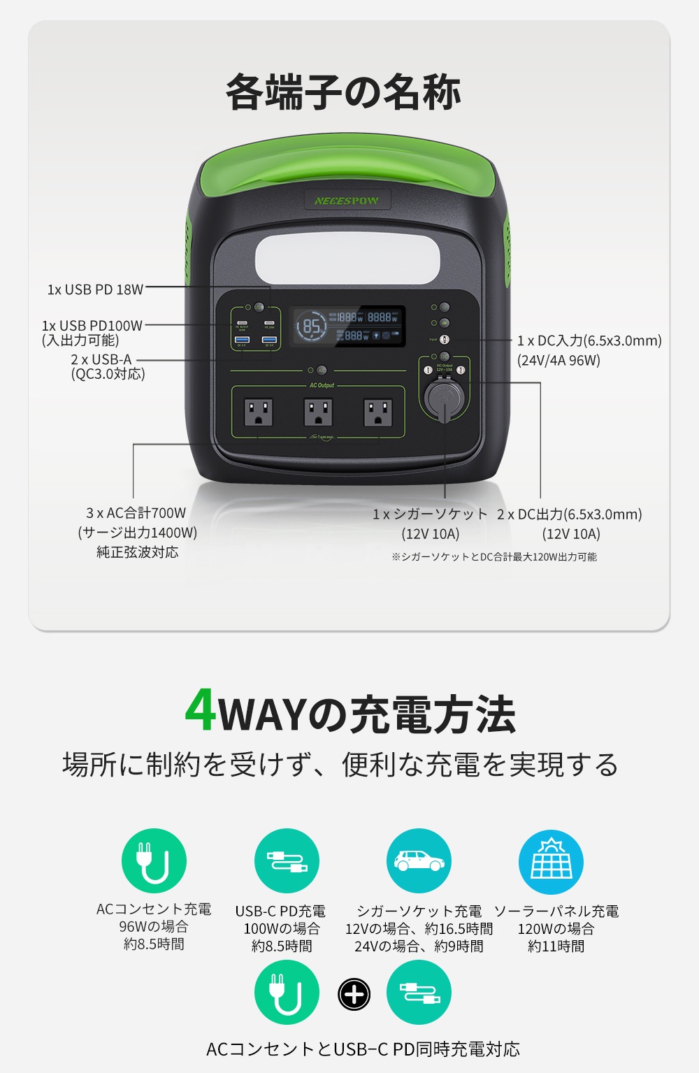【値下げ!! サマーSALE実施中 日本正規代理店 特典付 2年保証】 ポータブル電源 大容量 AC700W(1400W 瞬間最大) 806Wh N800 ポータブルバッテリー 家庭用 蓄電池 【値下げ!! サマーSALE実施中 日本正規代理店 特典付 2年保証】 ポータブル電源 大容量 AC700W(1400W 瞬間最大) 806Wh N800 ポータブルバッテリー 家庭用 蓄電池
