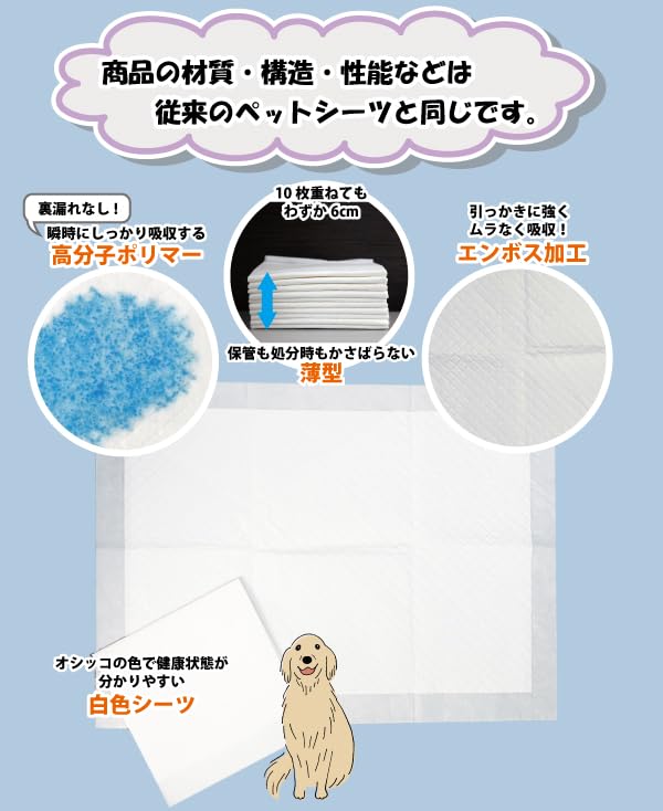 サンコー商事 ペットシーツ・トイレシートワイドサイズ400枚(100枚×4個) サンコー商事 ペットシーツ・トイレシートワイドサイズ400枚(100枚×4個)