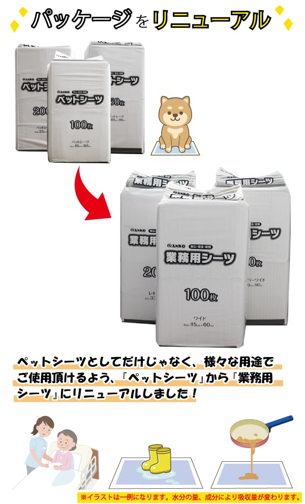 サンコー商事 ペットシーツ・トイレシートワイドサイズ400枚(100枚×4個) サンコー商事 ペットシーツ・トイレシートワイドサイズ400枚(100枚×4個)