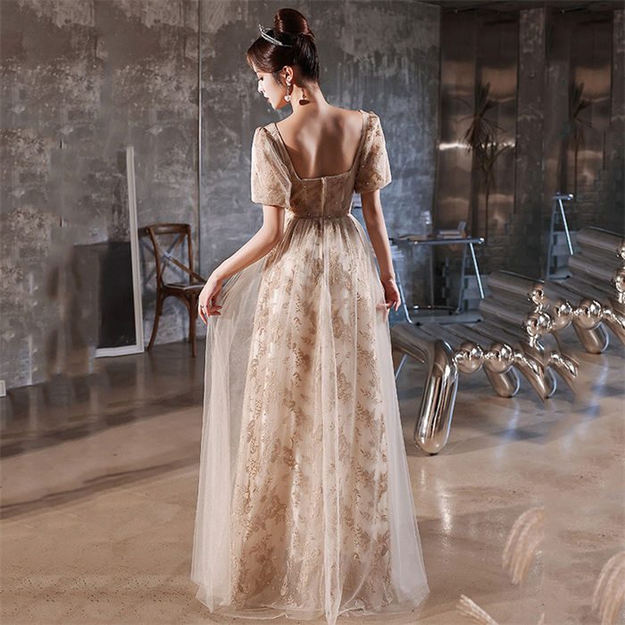 イブイングドレス パーティードレス フォーマル 成人式 二次会ドレス 上品 ロングドレス お姫様ドレス レディース 結婚式 ワンピース 半袖 袖あり Aライン マキシ お呼ばれ ピアノ演奏会 発表会