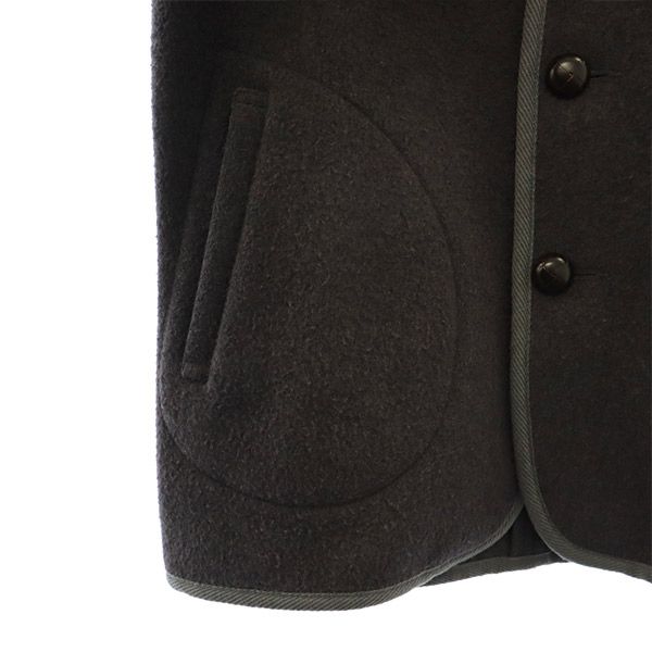 ロゴワッペン ウールジャケット 34 グレー レディース ロゴワッペン ウールジャケット 34 グレー レディース